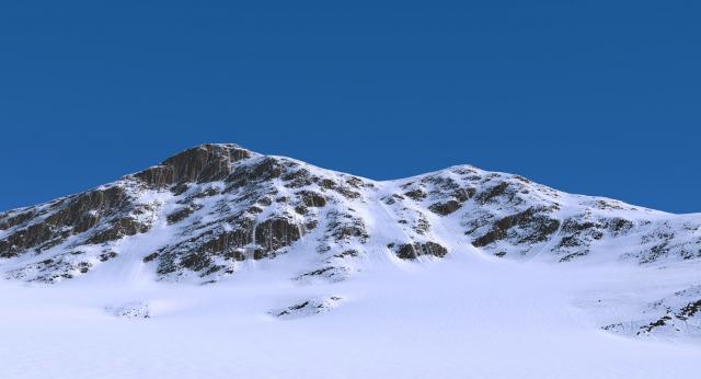 snow mountain christmas 3d model turbosquid