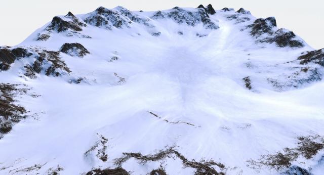 snow ground 3d model turbosquid