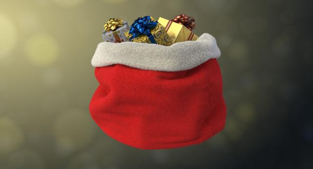 christmas bag 3d model turbosquid