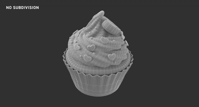 muffin 3d model turbosquid