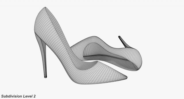 fashion shoes 3d model turbosquid