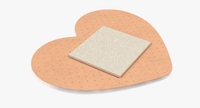 heart shaped band aid 3d model turbosquid