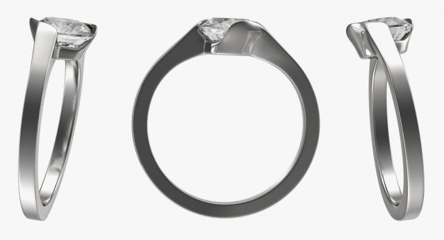 silver ring 3d model turbosquid