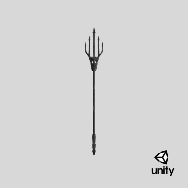 Aquaman trident 3d model unity 3d model trident unity