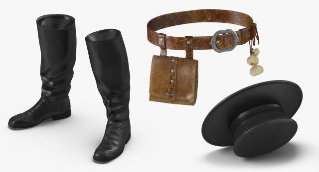 plague doctor accessories 3d model turbosquid