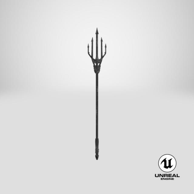 Aquaman trident 3d model unreal 3d model trident unreal