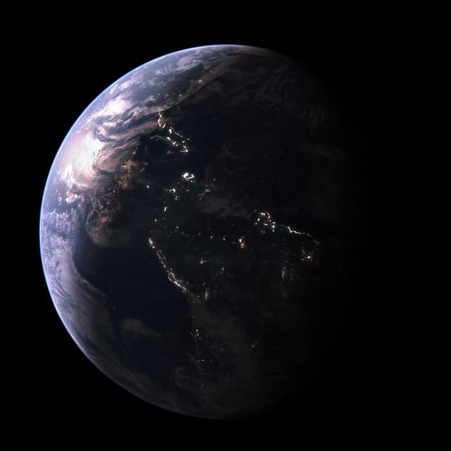 earth with lights 3d model turbosquid