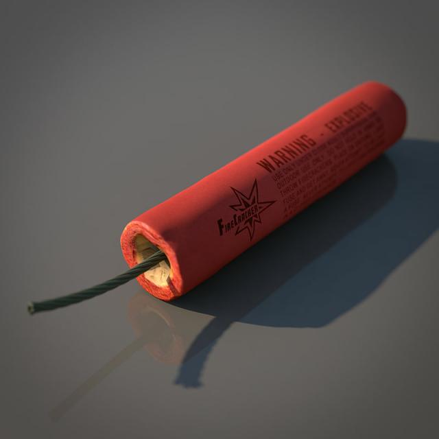 firecracker 3d model turbosquid