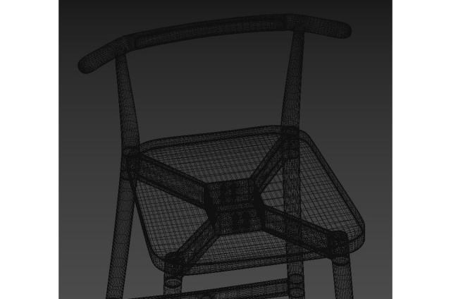 restaurant seating 3d model