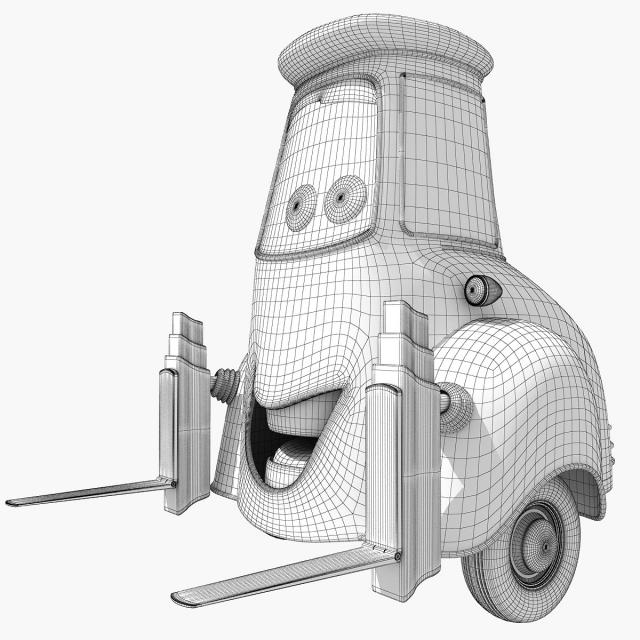 3d model of Guido from Cars2 movie