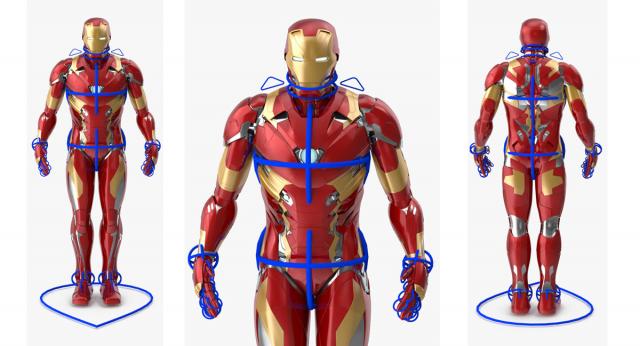avengers superhero rigged 3d model turbosquid
