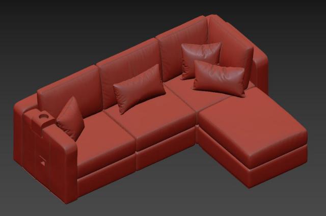 changeable sofa 3d model lovesac