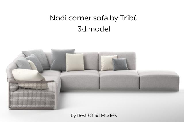 outdoor corner sofa 3d model tribu