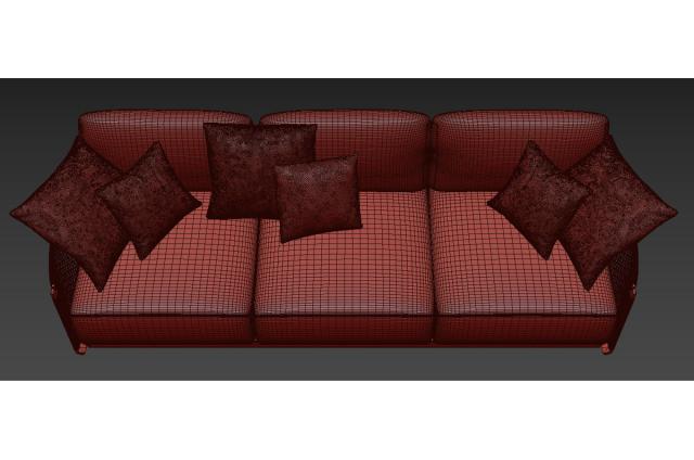 sectional sofa tribu 3d model