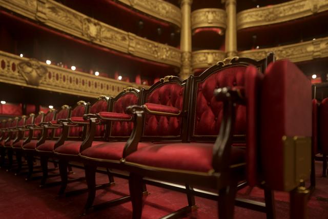 opera garnier seats 3d model turbosquid