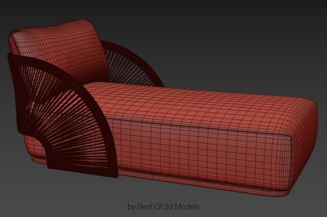 lawn seat 3d model restoration hardware