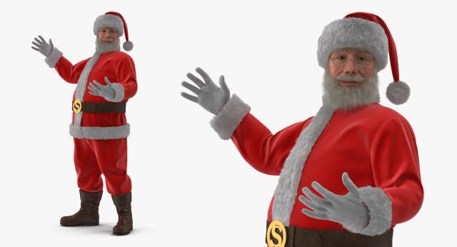 3d model of santa claus turbosquid
