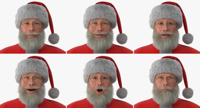 xmas santa claus 3d model turbosquid