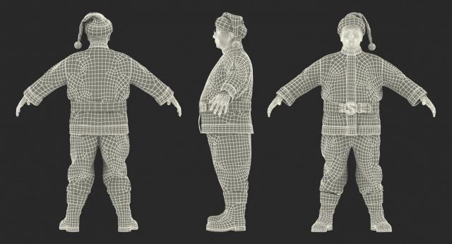 santa claus rigged 3d model turbosquid