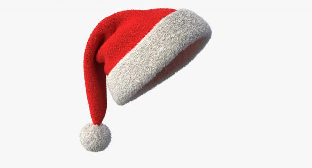 santa hat 3d model turbosquid