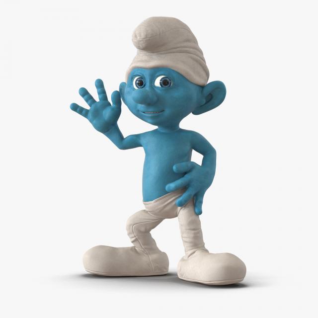 Smurf rigged 3d model turbosquid