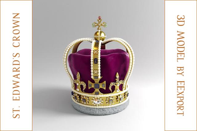 royal crown 3d model 