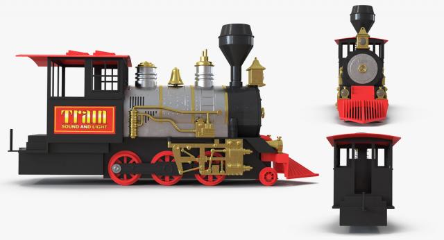old train toy 3d model turbosquid