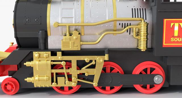 toy train with wagons 3d model turbosquid