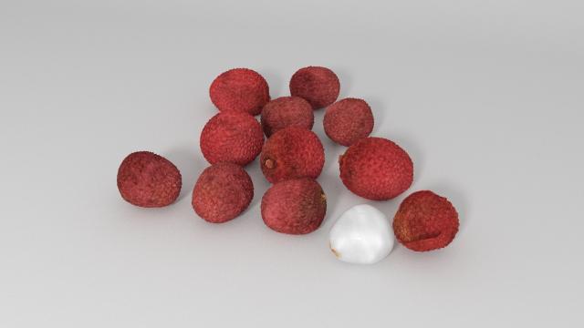 lychees 3d model vizpark