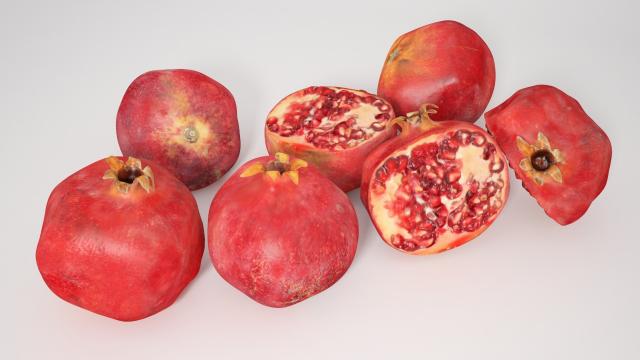 pomegranate 3d model vizpark