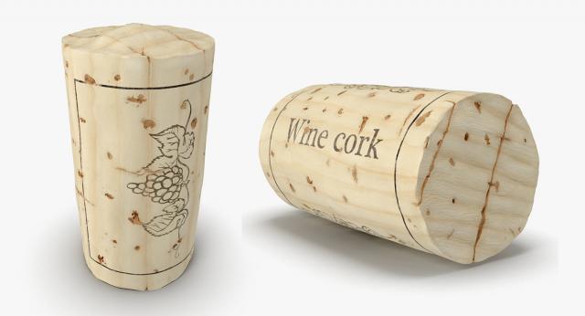 wine cork 3d model turbosquid