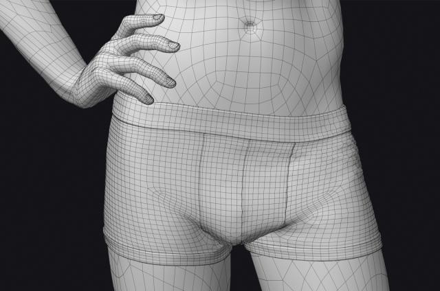 underwear 3d model rigged turbosquid man with underwear 3d model turbosquid