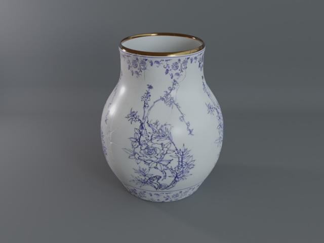 chinese jar 3d model cubebrush