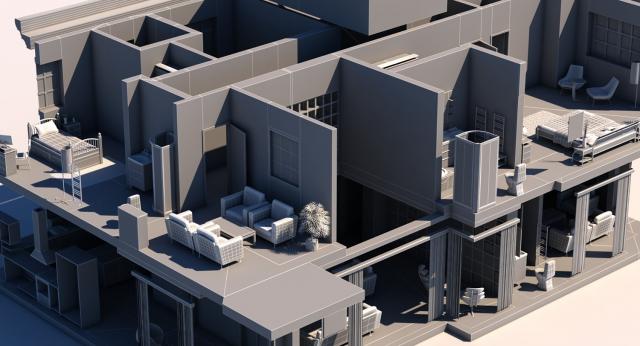 interior of a house 3d model cubebrush