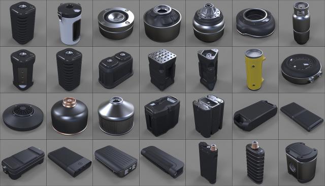canisters 3d models collection cubebrush