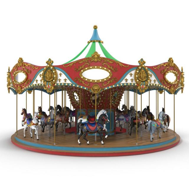 carousel 3d model turbosquid