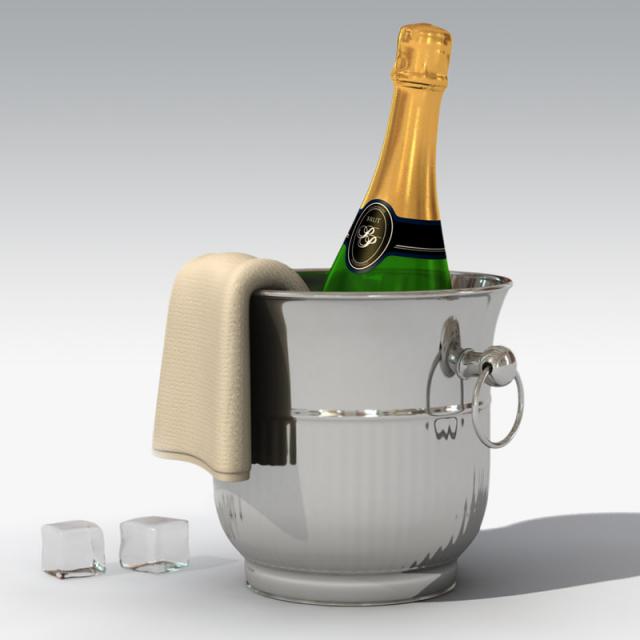 champagne 3d model turbosquid champagne bottle with bucket 3d model turbosquid