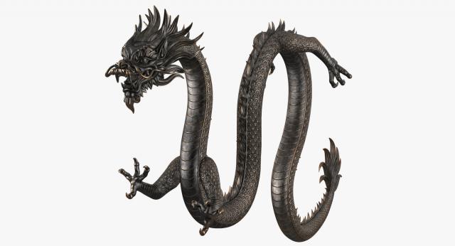 chinese dragon 3d model turbosquid