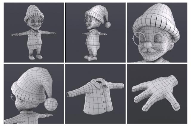 uncle santa 3d model turbosquid