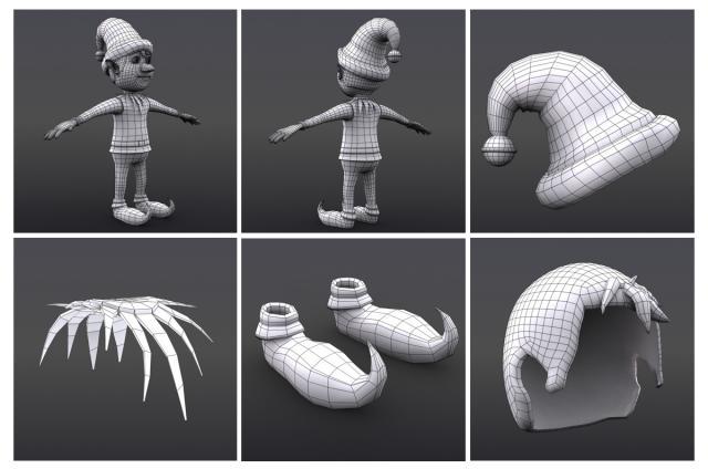 elf shoes 3d model turbosquid