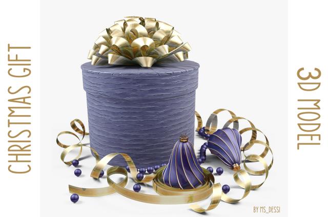 christmas gift 3d model turbosquid