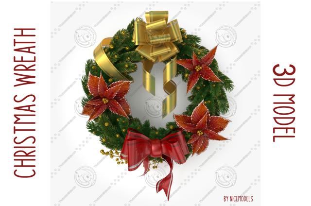 christmas wreath 3d model turbosquid modern christmas wreath 3d model turbosquid
