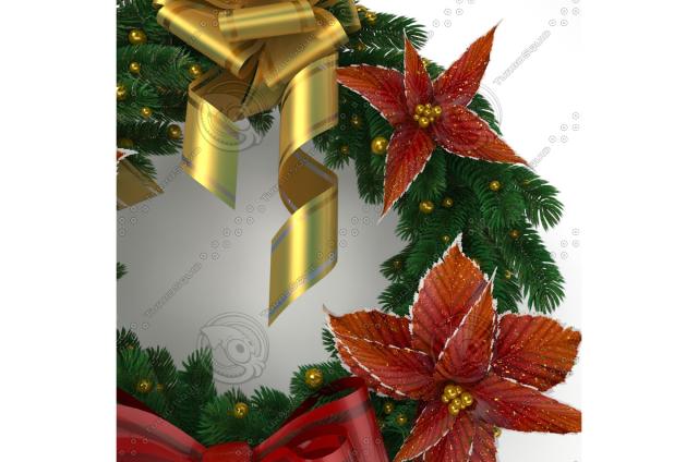 christmas flowers 3d model turbosquid christmas bow 3d model turbosquid