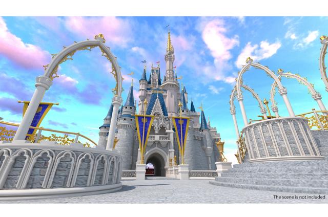 Cinderella Castle disneyland 3d model