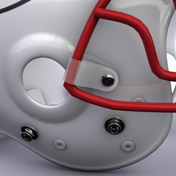 3d model of a football helmet