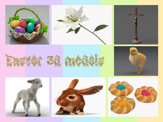 easter 3d models