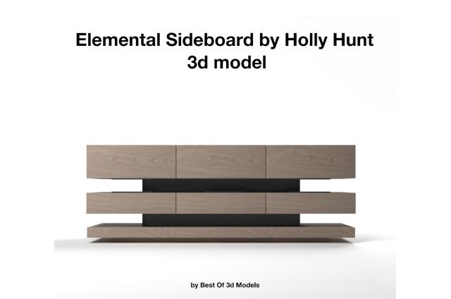 Elemental Sideboard Holly Hunt 3d model