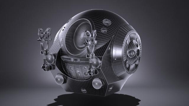 movie scifi space vehicle 3d model 3dexport space self-sufficient vehicle 3d model 3dexport