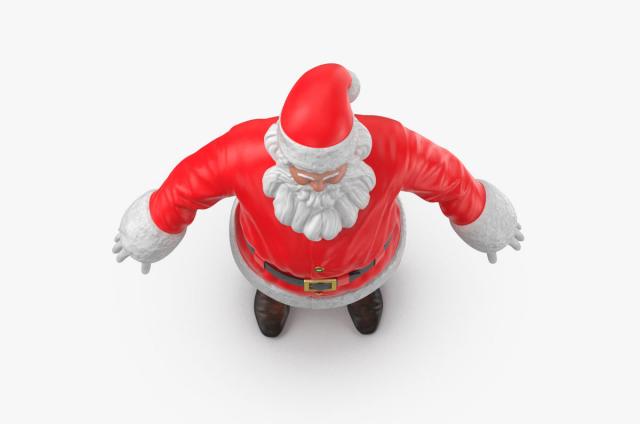 father christmas A pose 3d model turbosquid