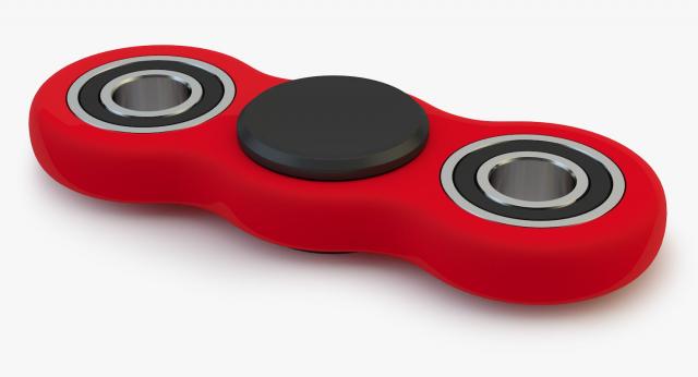 red hand spinner 3d model
